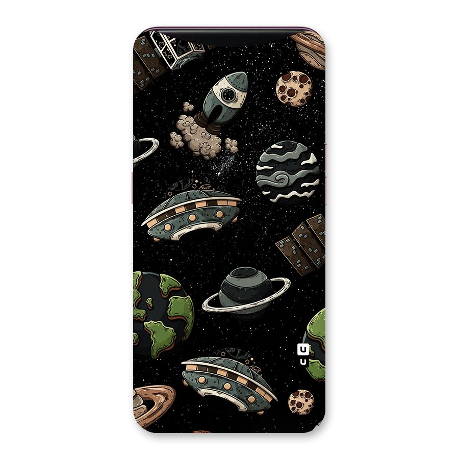 Cosmos Night Sky Anime Pattern Back Case for Oppo Find X