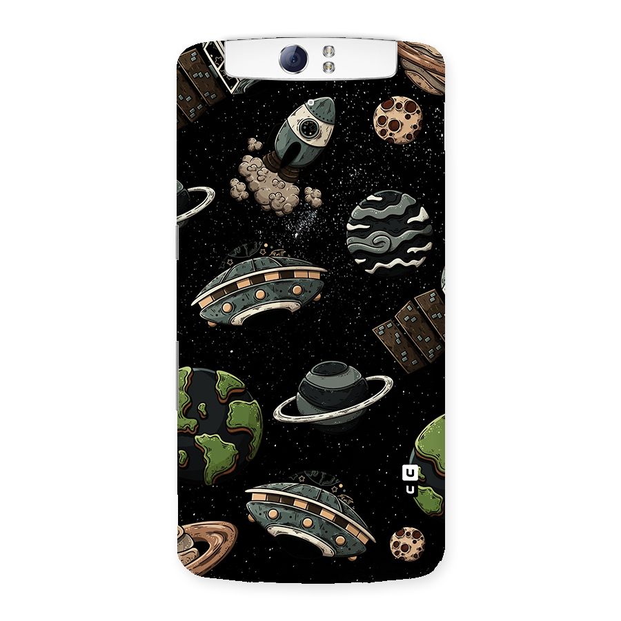 Cosmos Night Sky Anime Pattern Back Case for Oppo N1