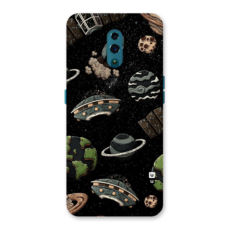 Cosmos Night Sky Anime Pattern Back Case for Oppo Reno