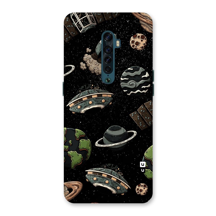 Cosmos Night Sky Anime Pattern Back Case for Oppo Reno2