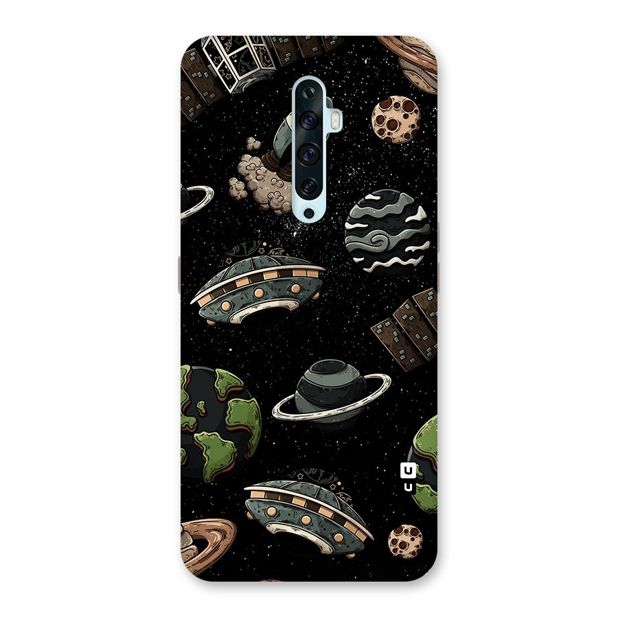 Cosmos Night Sky Anime Pattern Back Case for Oppo Reno2 F