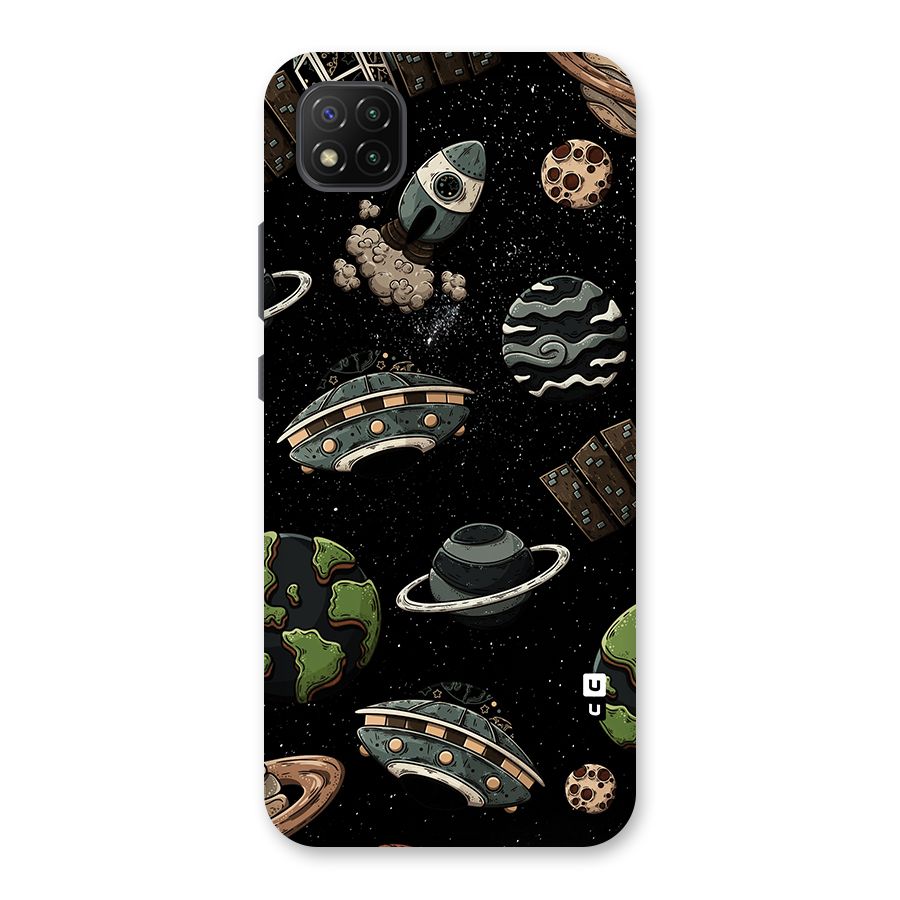 Cosmos Night Sky Anime Pattern Back Case for Poco C3