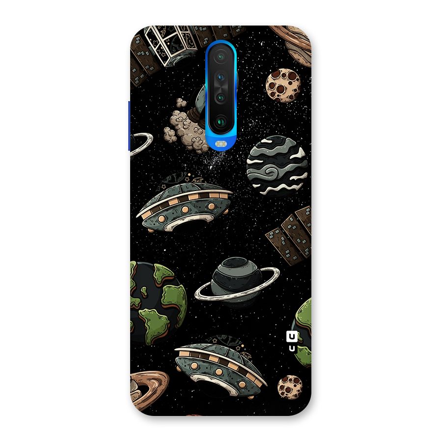 Cosmos Night Sky Anime Pattern Back Case for Poco X2