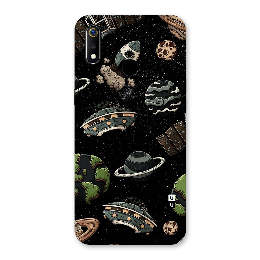 Cosmos Night Sky Anime Pattern Back Case for Realme 3