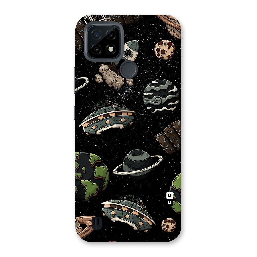 Cosmos Night Sky Anime Pattern Back Case for Realme C21