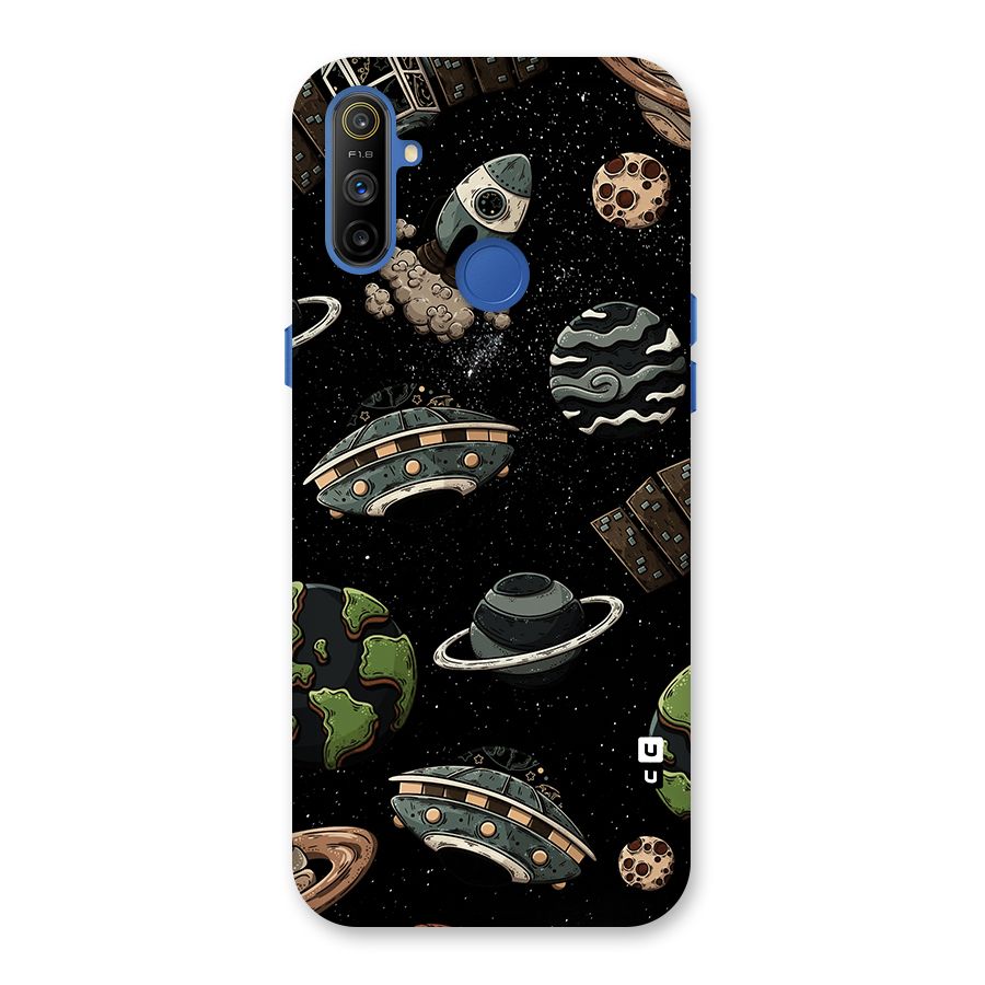 Cosmos Night Sky Anime Pattern Back Case for Realme Narzo 10A