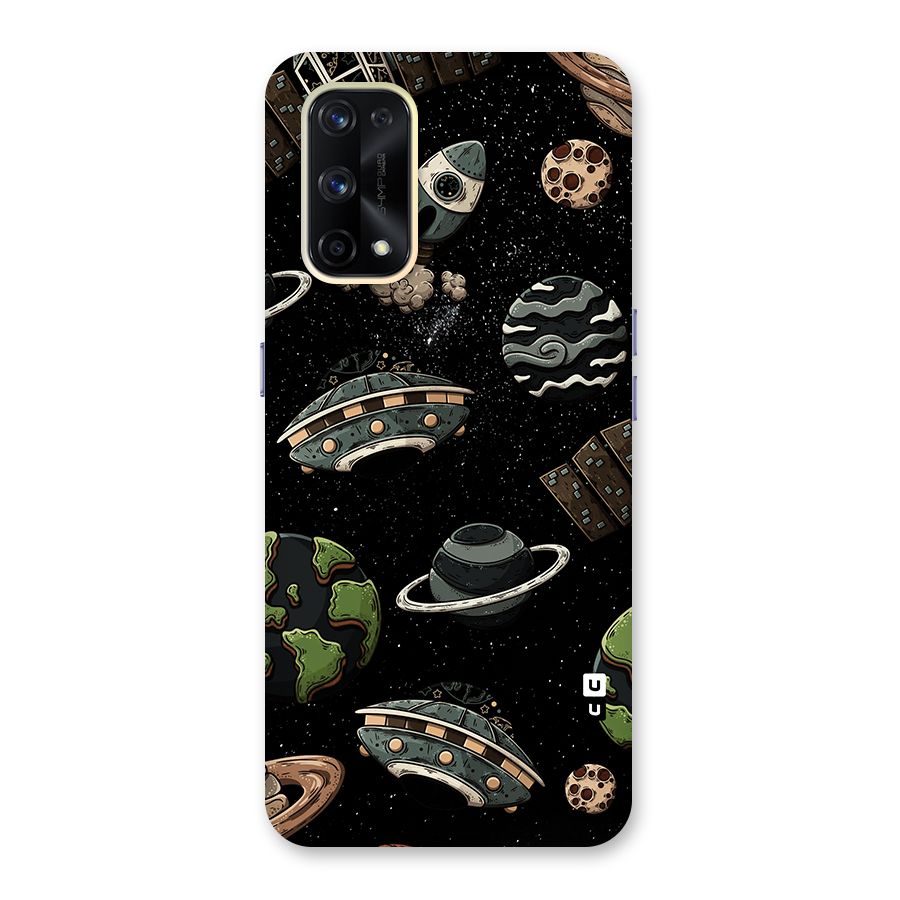 Cosmos Night Sky Anime Pattern Glass Back Case for Realme X7 Pro