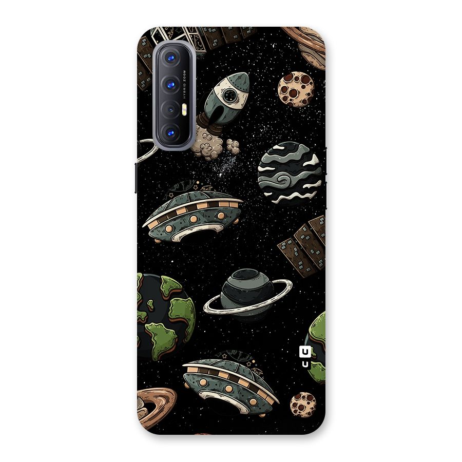 Cosmos Night Sky Anime Pattern Back Case for Reno3 Pro