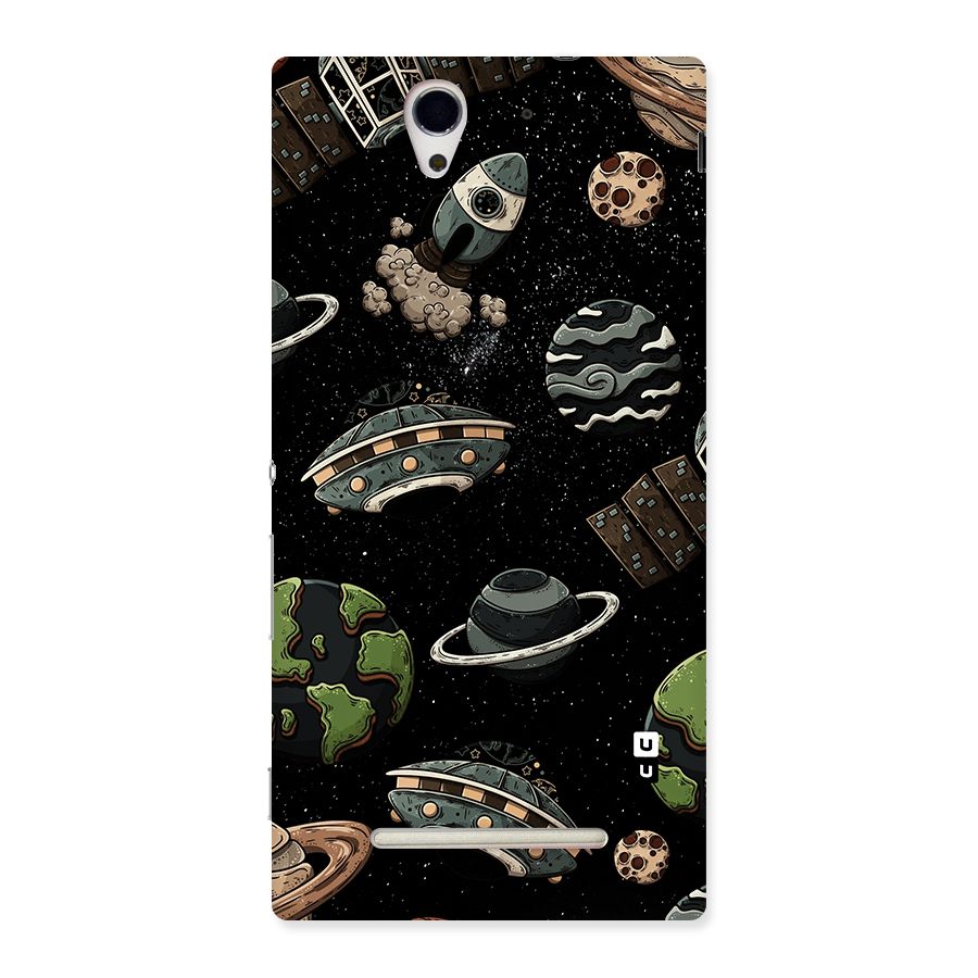 Cosmos Night Sky Anime Pattern Back Case for Sony Xperia C3