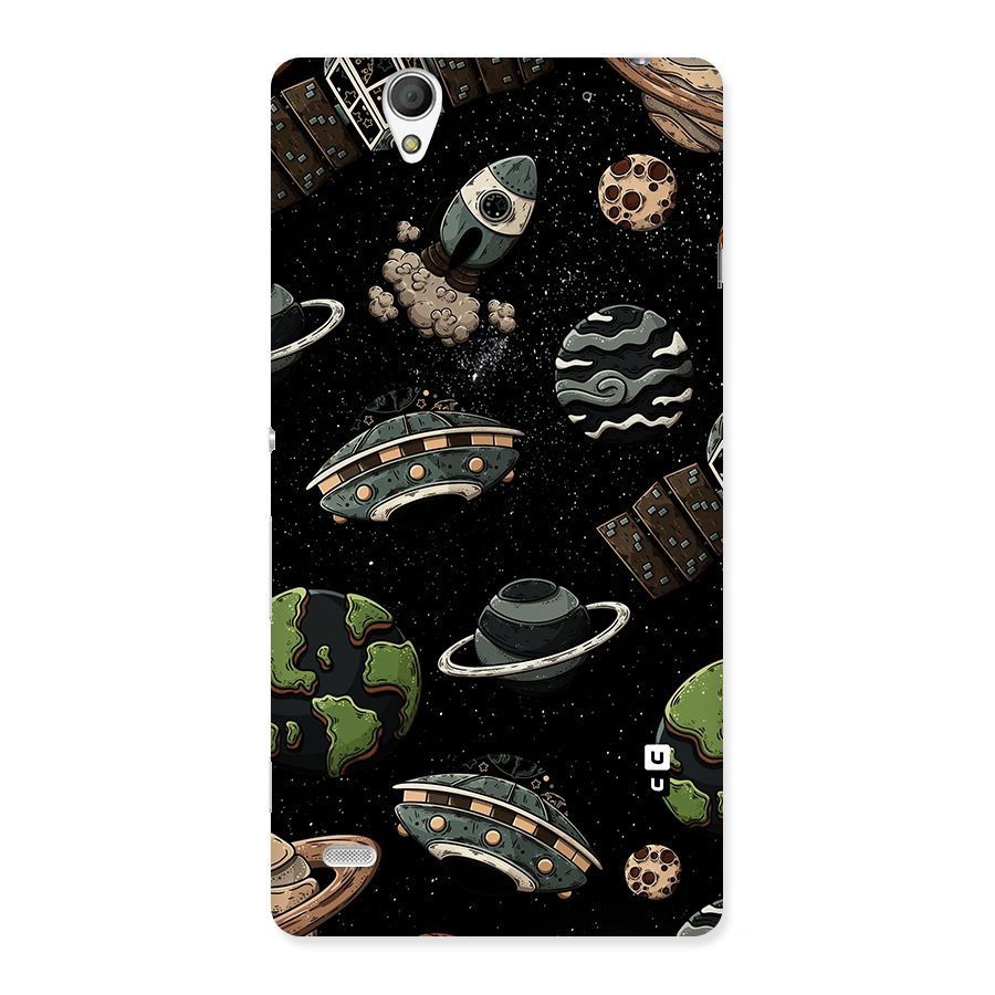 Cosmos Night Sky Anime Pattern Back Case for Sony Xperia C4