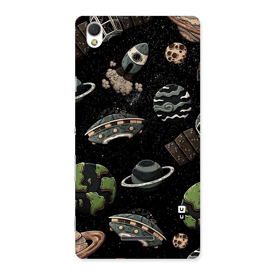 Cosmos Night Sky Anime Pattern Back Case for Sony Xperia T3