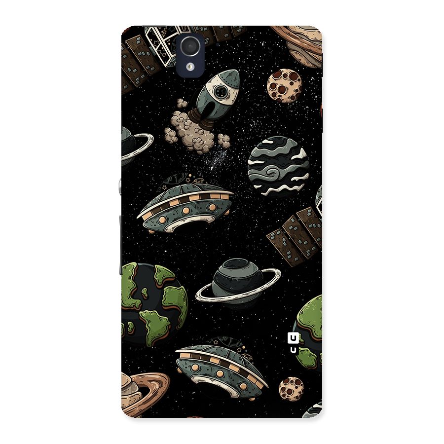 Cosmos Night Sky Anime Pattern Back Case for Sony Xperia Z