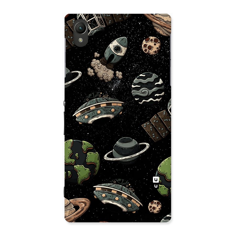 Cosmos Night Sky Anime Pattern Back Case for Sony Xperia Z1