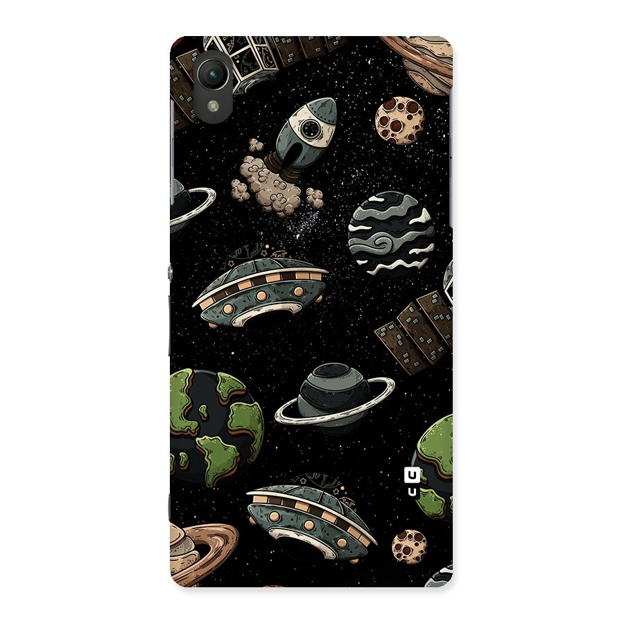 Cosmos Night Sky Anime Pattern Back Case for Sony Xperia Z2