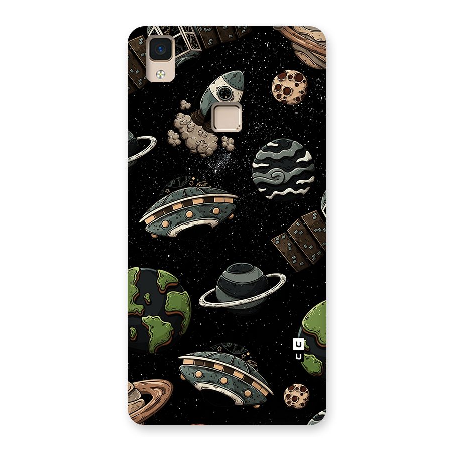 Cosmos Night Sky Anime Pattern Back Case for V3 Max