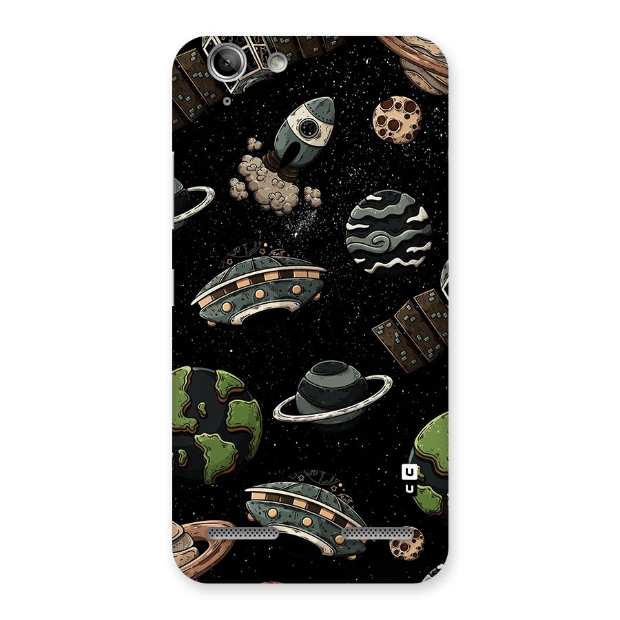 Cosmos Night Sky Anime Pattern Back Case for Vibe K5 Plus
