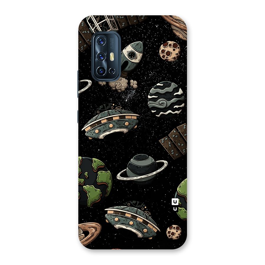 Cosmos Night Sky Anime Pattern Back Case for Vivo V17