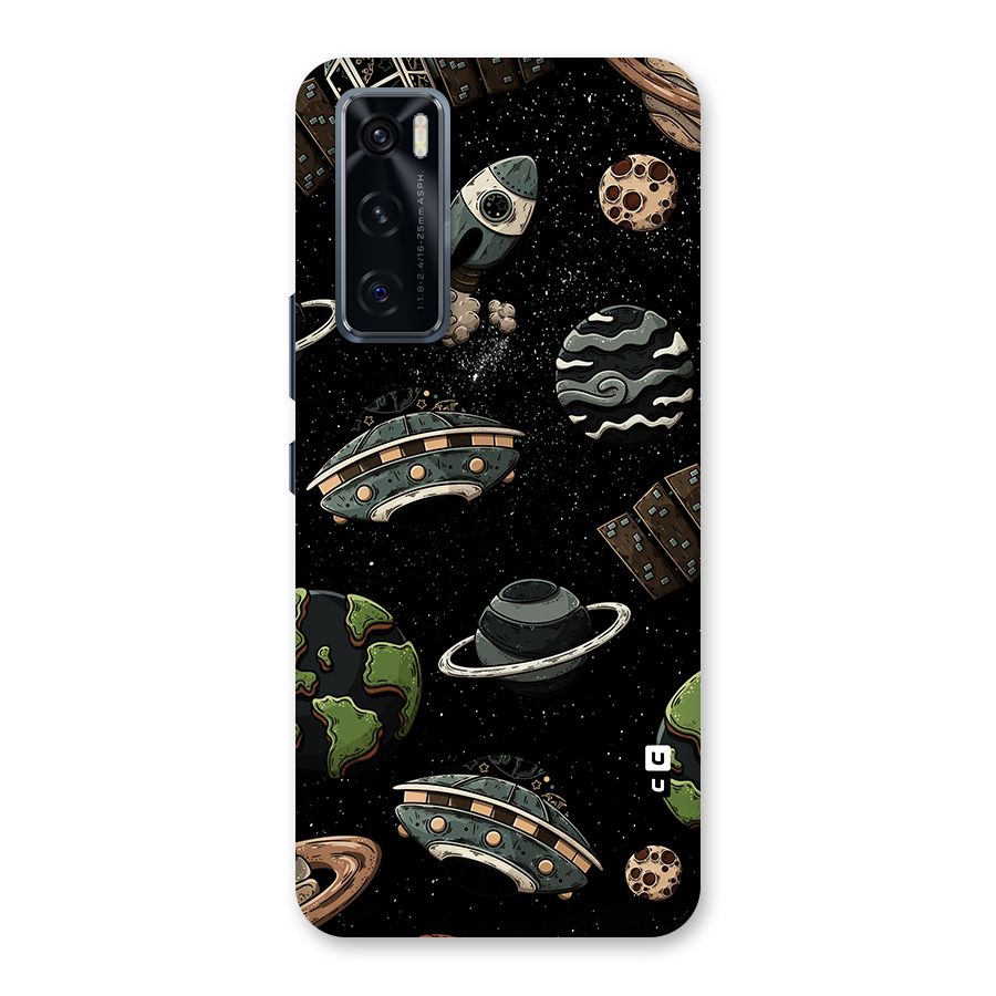 Cosmos Night Sky Anime Pattern Back Case for Vivo V20 SE