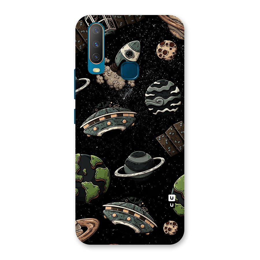 Cosmos Night Sky Anime Pattern Back Case for Vivo Y11