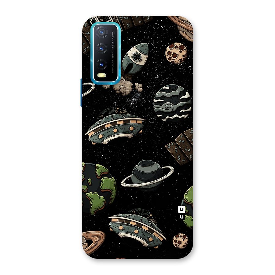 Cosmos Night Sky Anime Pattern Back Case for Vivo Y20