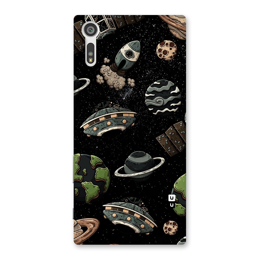 Cosmos Night Sky Anime Pattern Back Case for Xperia XZ