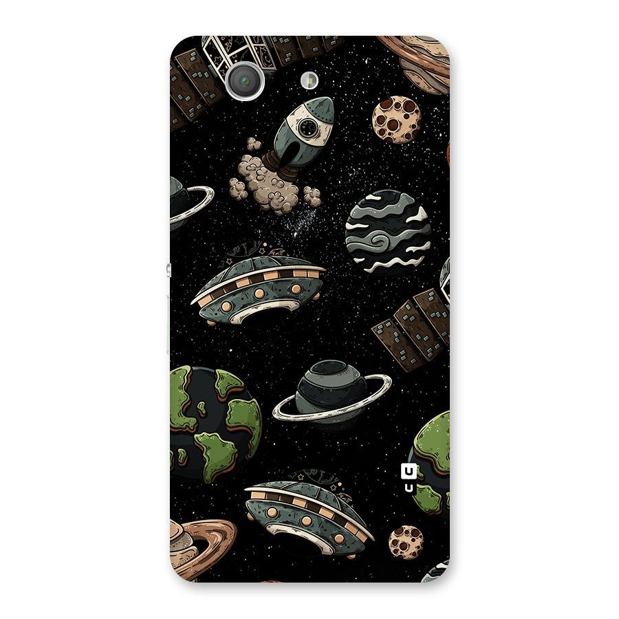 Cosmos Night Sky Anime Pattern Back Case for Xperia Z3 Compact