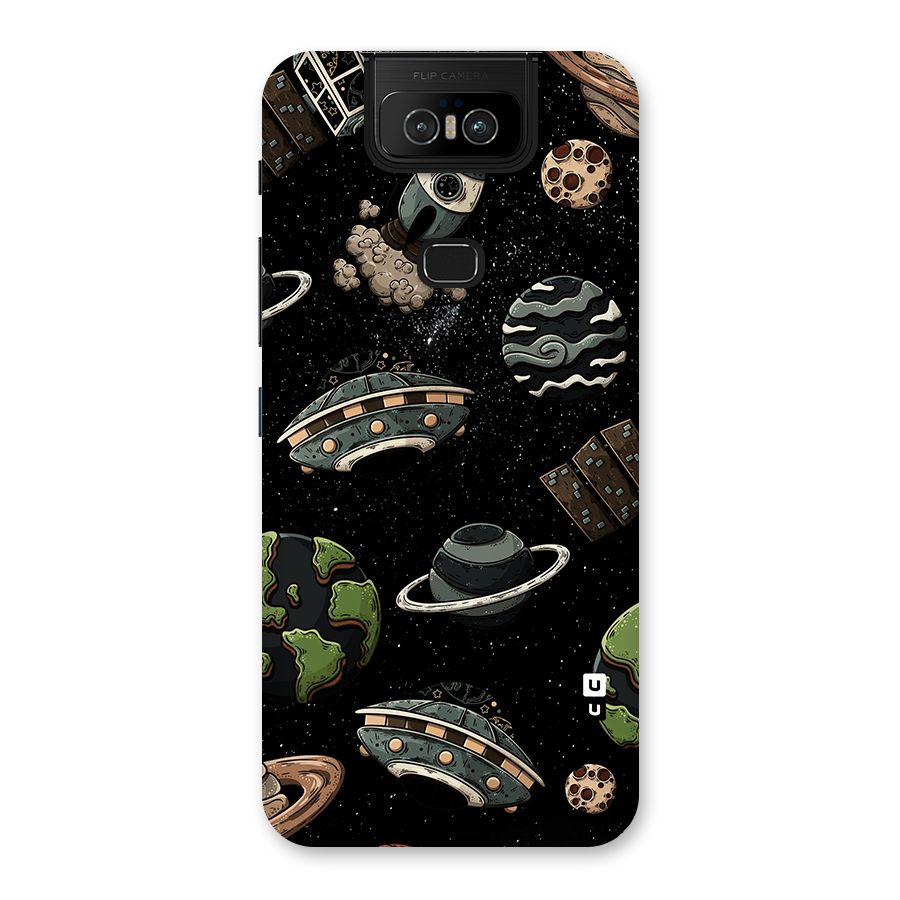 Cosmos Night Sky Anime Pattern Back Case for Zenfone 6z