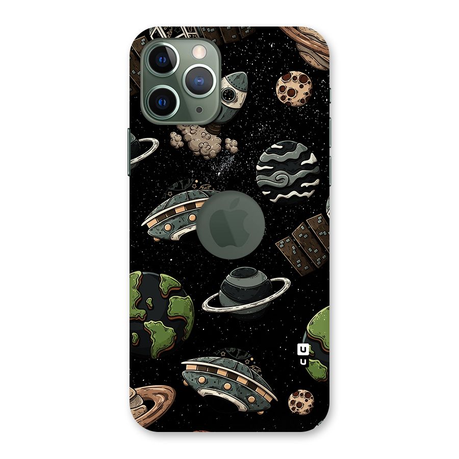 Cosmos Night Sky Anime Pattern Back Case for iPhone 11 Pro Logo  Cut