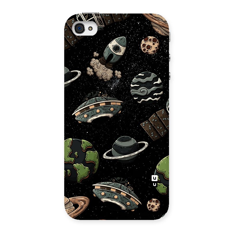 Cosmos Night Sky Anime Pattern Back Case for iPhone 4 4s
