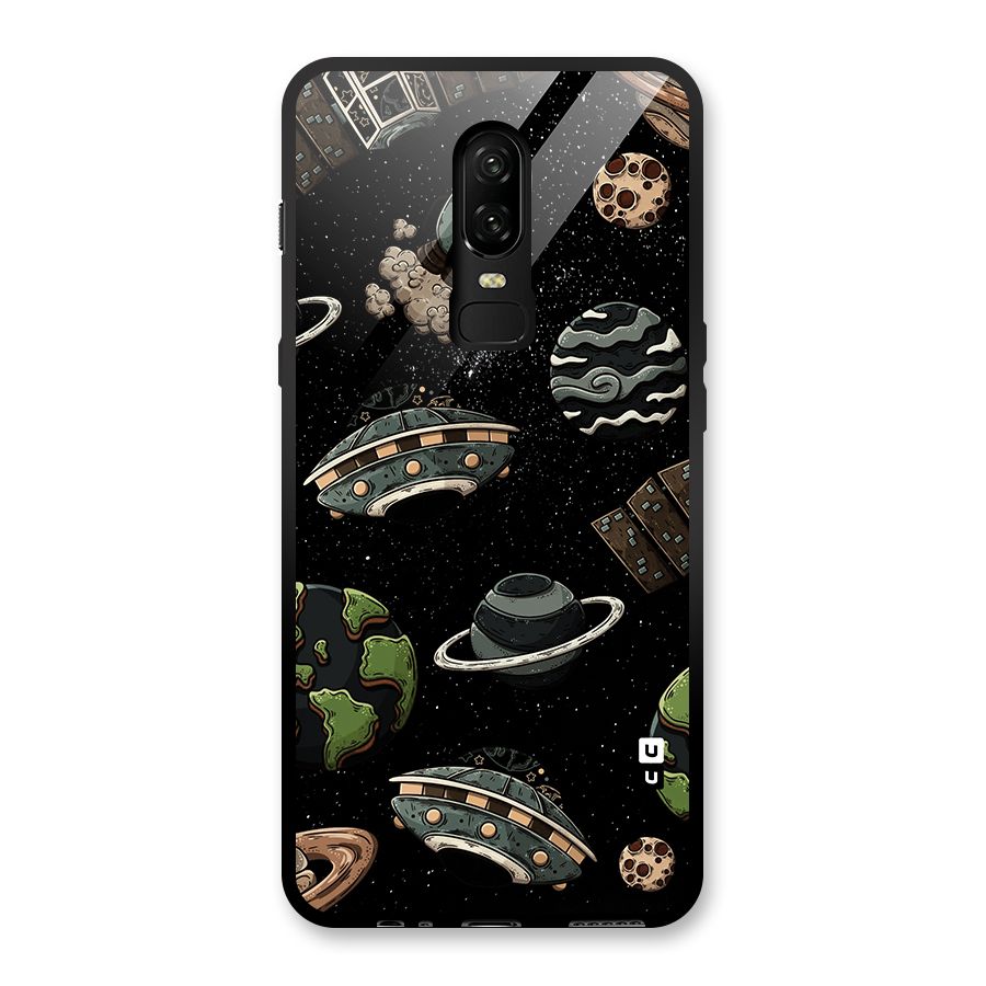 Cosmos Night Sky Anime Pattern Glass Back Case for OnePlus 6