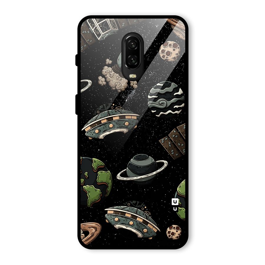 Cosmos Night Sky Anime Pattern Glass Back Case for OnePlus 6T