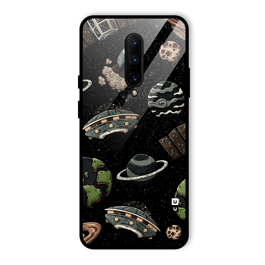 Cosmos Night Sky Anime Pattern Glass Back Case for OnePlus 7 Pro