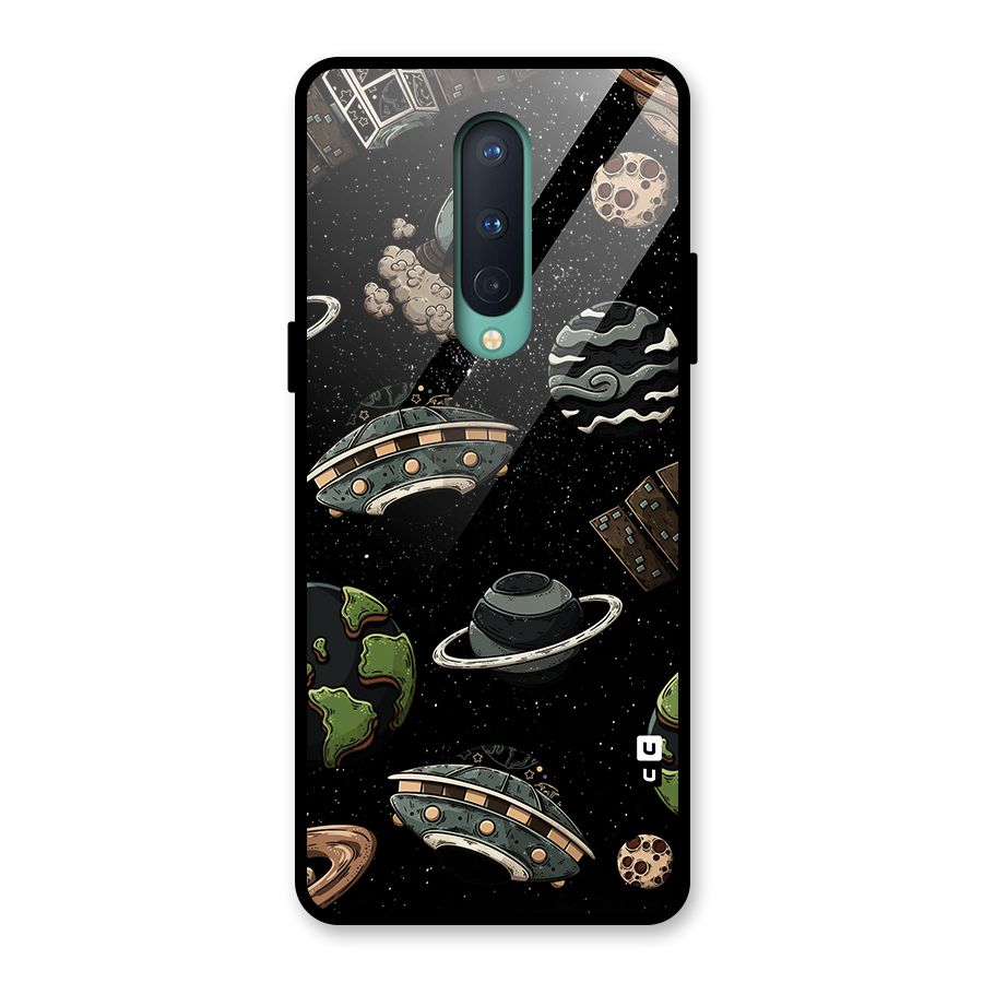 Cosmos Night Sky Anime Pattern Glass Back Case for OnePlus 8