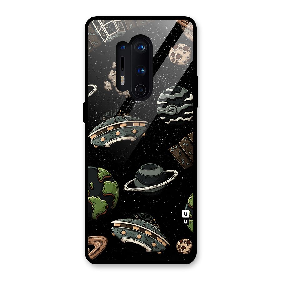 Cosmos Night Sky Anime Pattern Glass Back Case for OnePlus 8 Pro