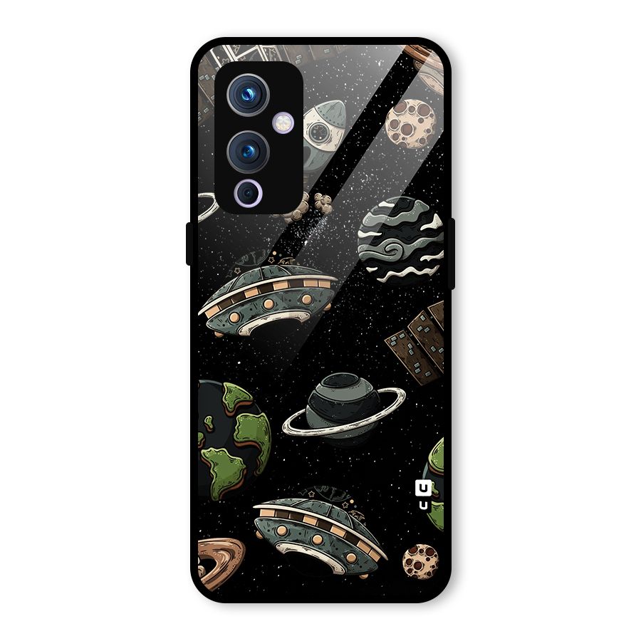 Cosmos Night Sky Anime Pattern Glass Back Case for OnePlus 9