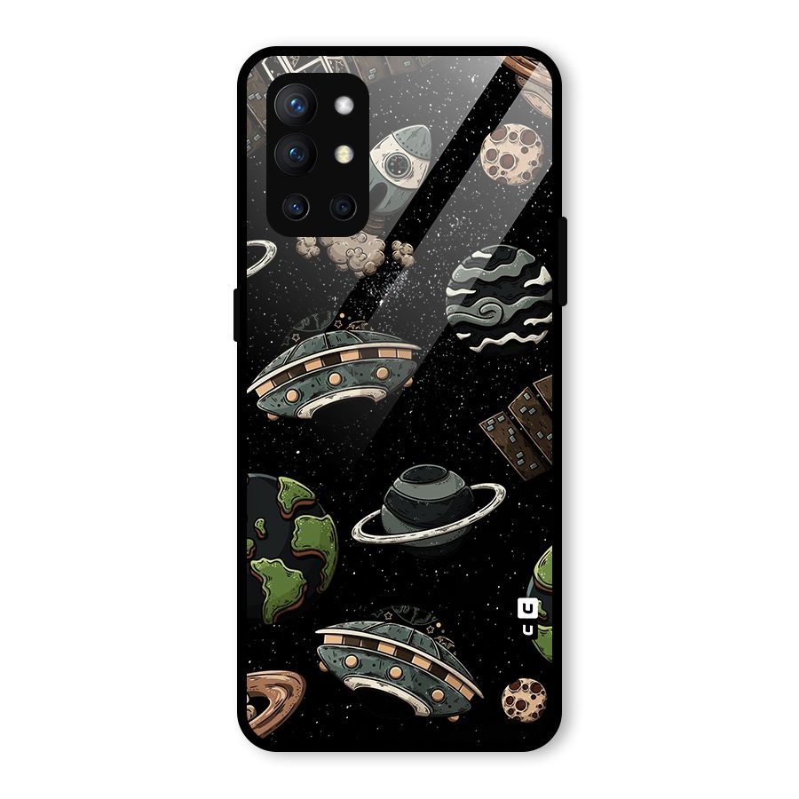 Cosmos Night Sky Anime Pattern Glass Back Case for OnePlus 9R