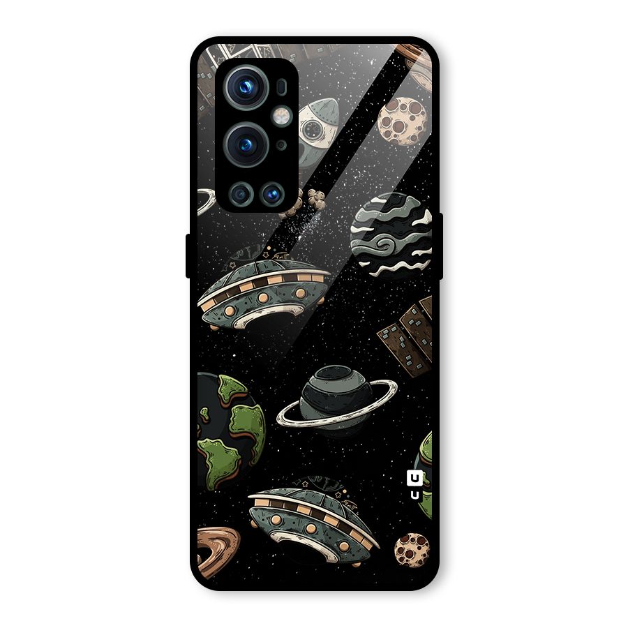 Cosmos Night Sky Anime Pattern Glass Back Case for OnePlus 9 Pro