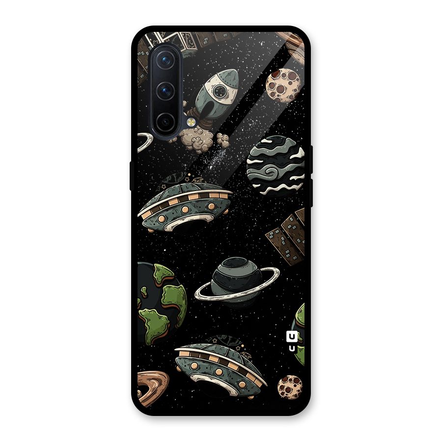 Cosmos Night Sky Anime Pattern Glass Back Case for OnePlus Nord CE 5G