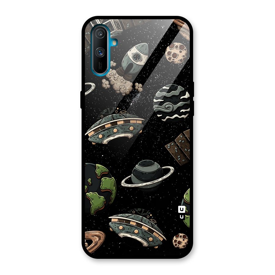 Cosmos Night Sky Anime Pattern Glass Back Case for Realme C3