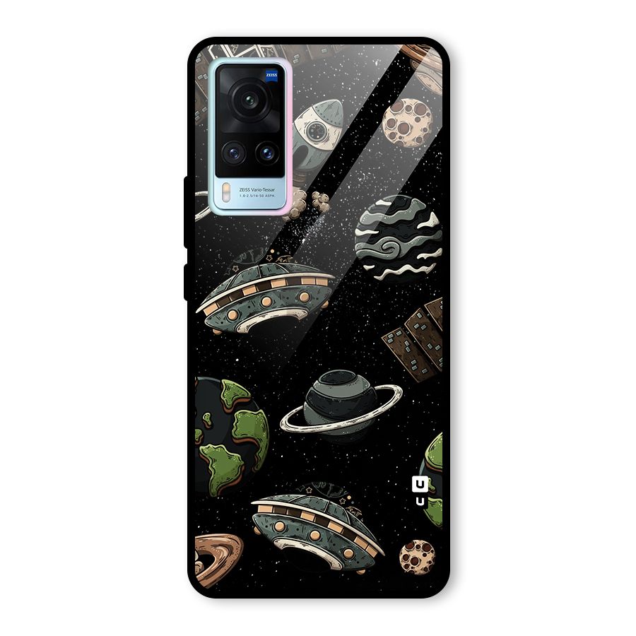 Cosmos Night Sky Anime Pattern Glass Back Case for Vivo X60