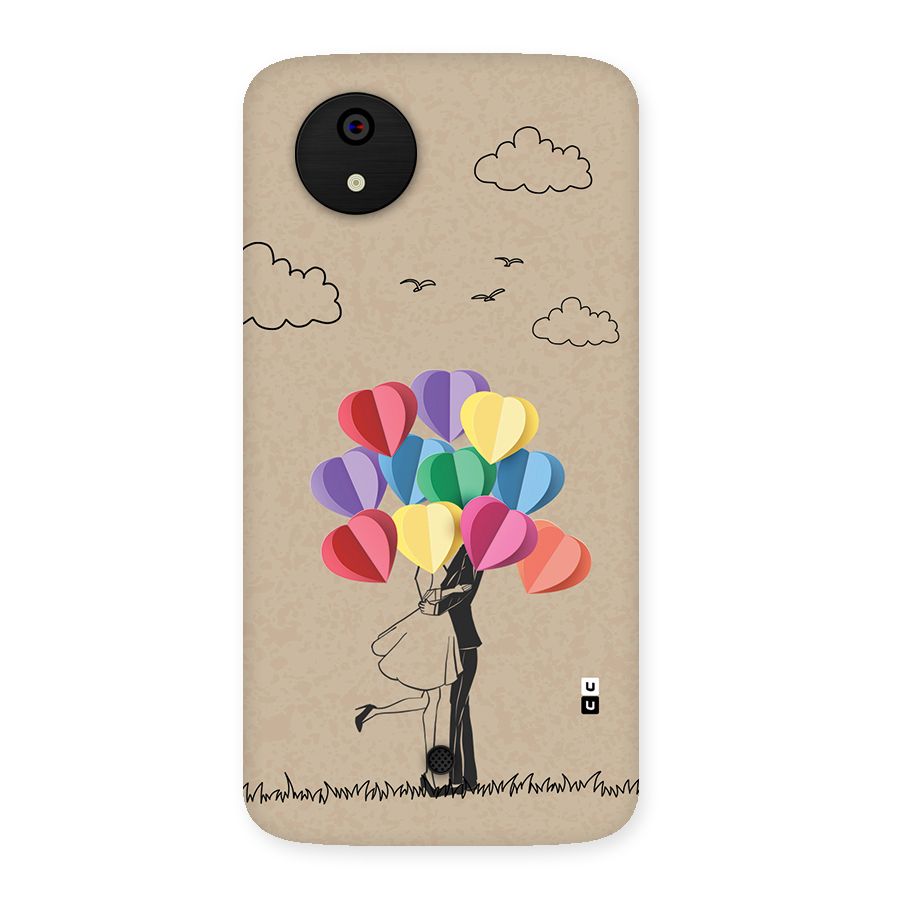 Couple With Card Baloons Back Case for Canvas A1  AQ4501