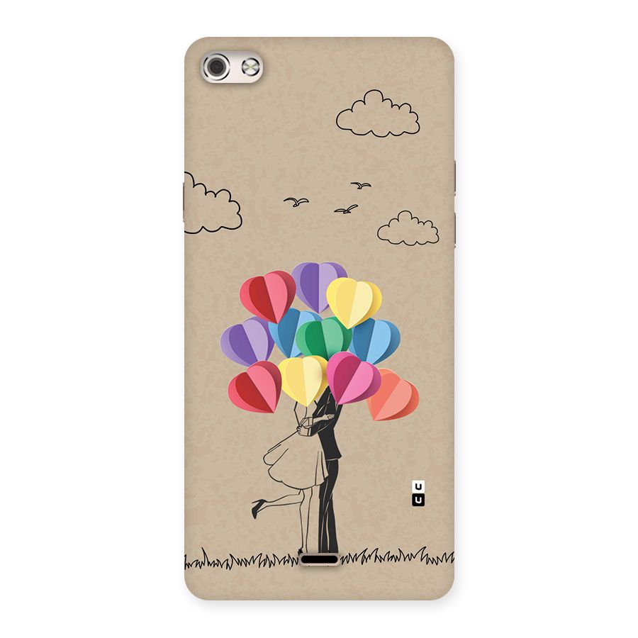 Couple With Card Baloons Back Case for Canvas Silver 5