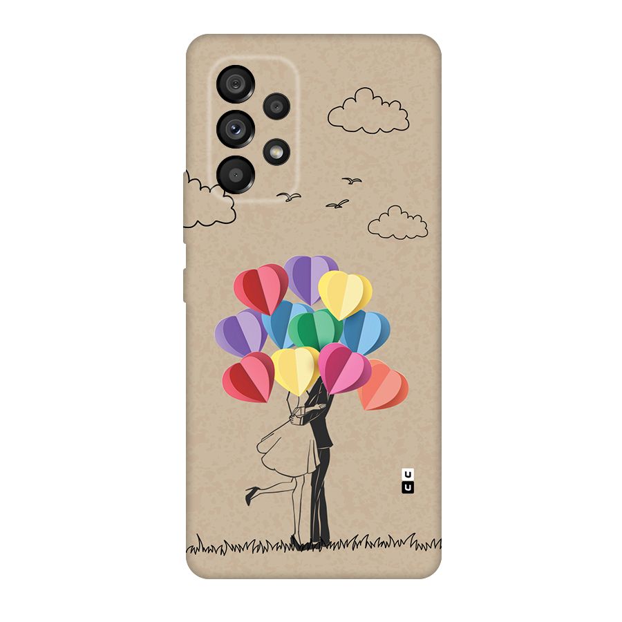 Couple With Card Baloons Back Case for Galaxy A53 5G
