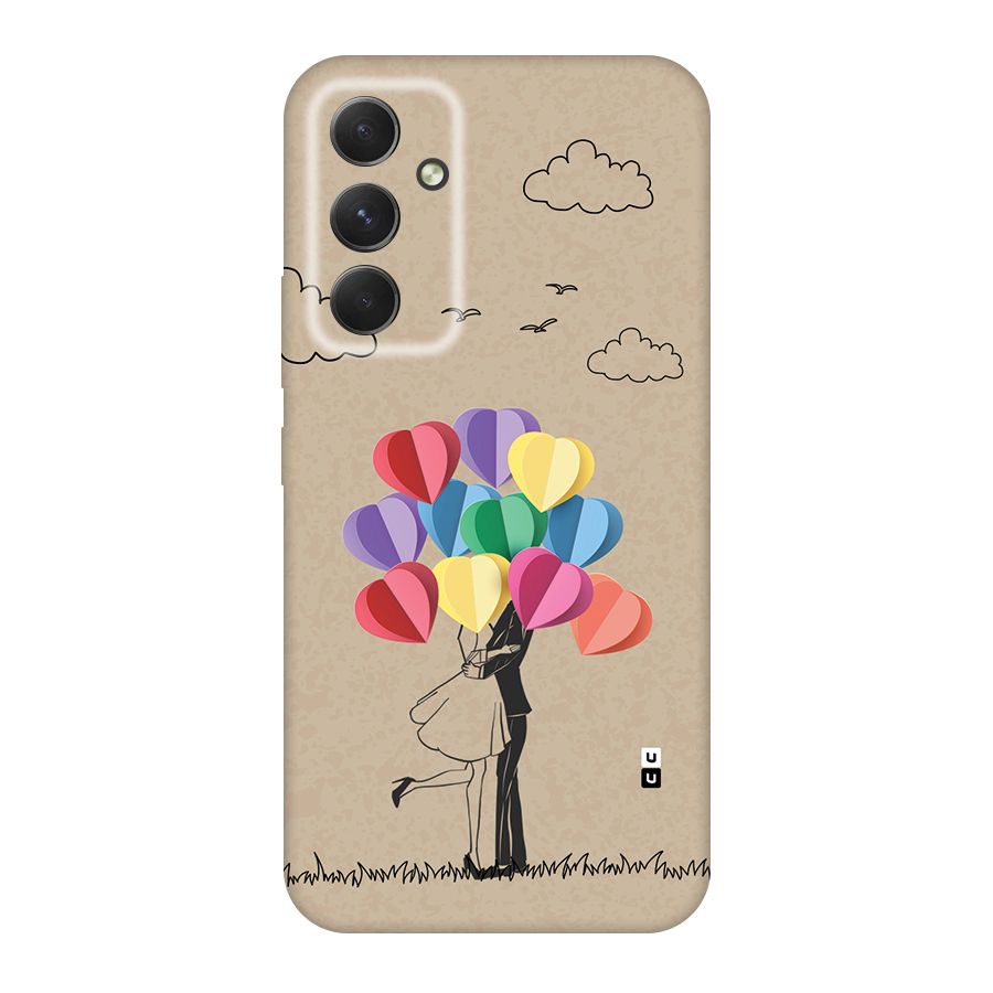 Couple With Card Baloons Back Case for Galaxy A54