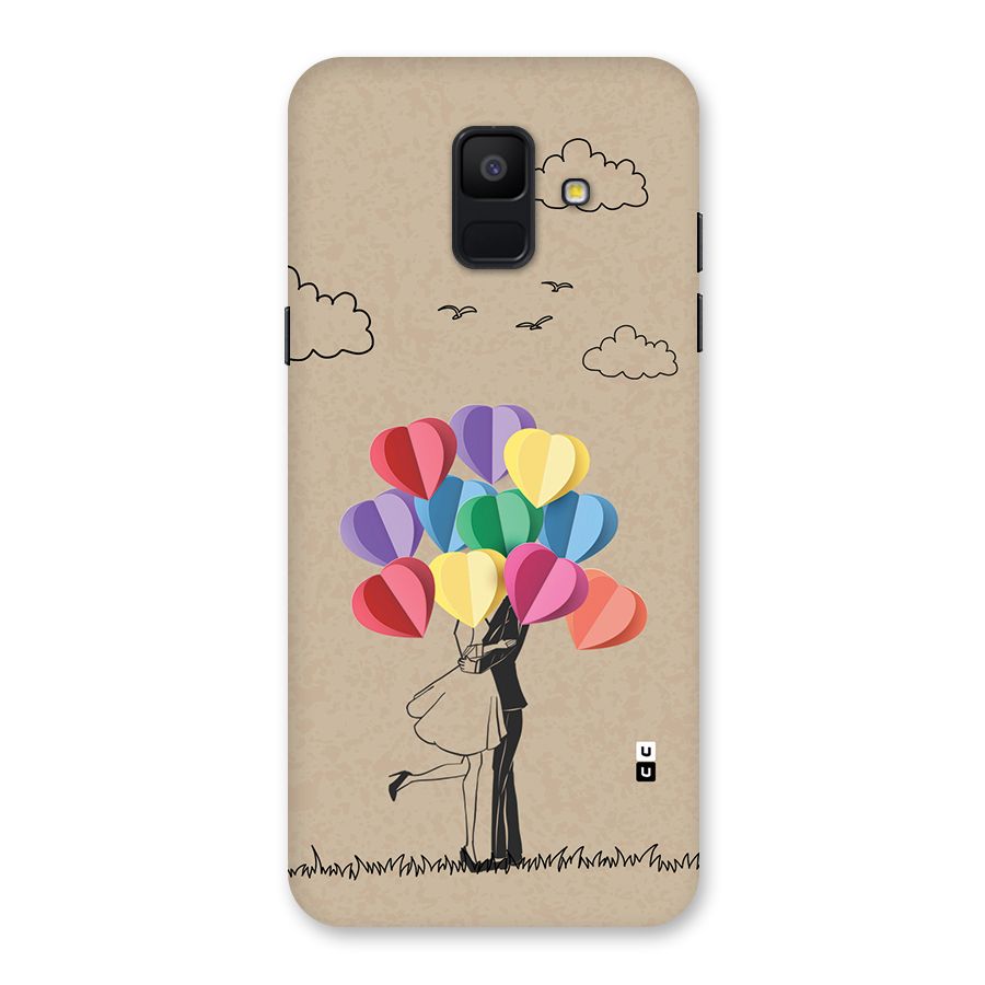 Couple With Card Baloons Back Case for Galaxy A6 (2018)