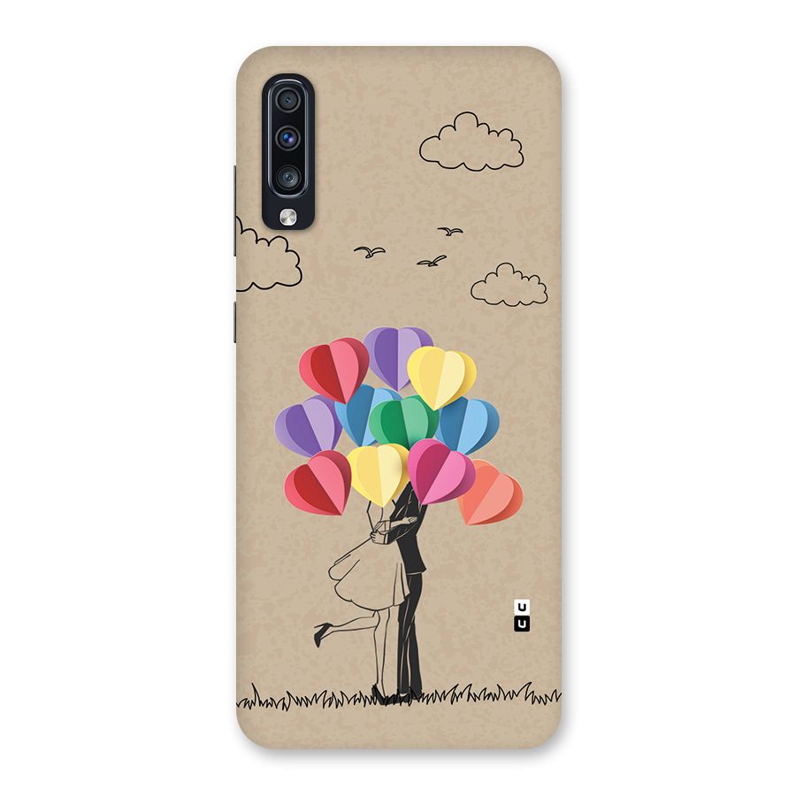 Couple With Card Baloons Back Case for Galaxy A70s