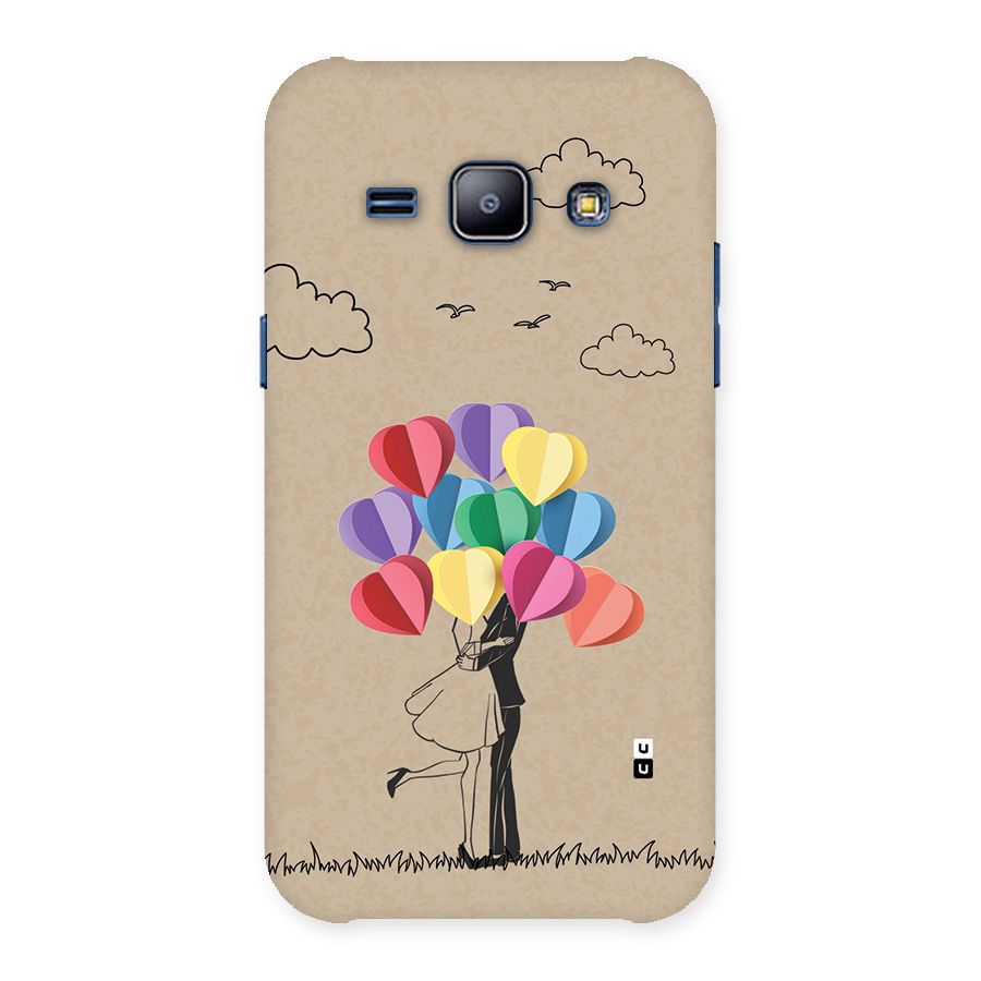 Couple With Card Baloons Back Case for Galaxy J1