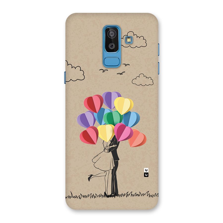 Couple With Card Baloons Back Case for Galaxy J8