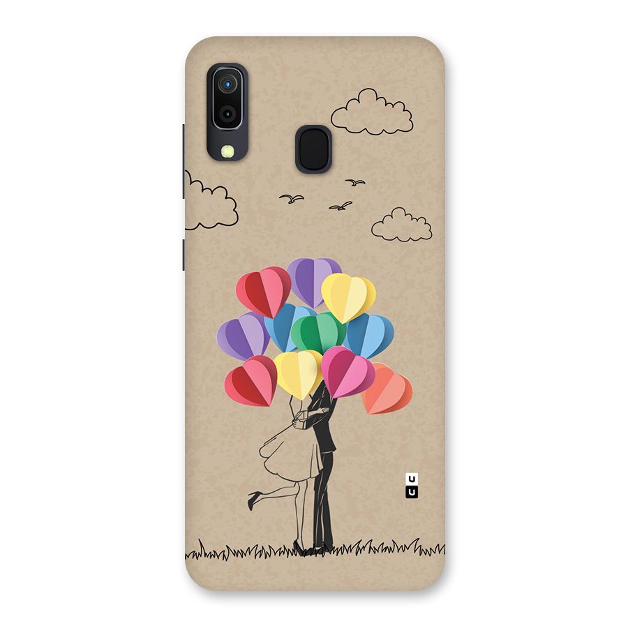 Couple With Card Baloons Back Case for Galaxy M10s