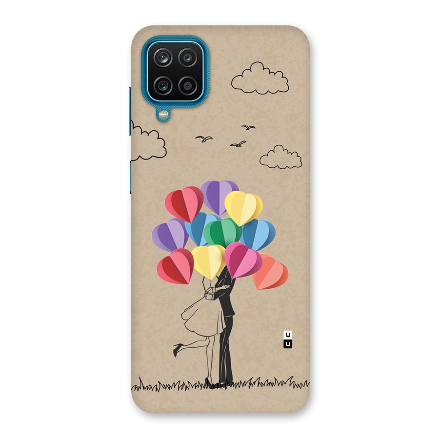 Couple With Card Baloons Back Case for Galaxy M12